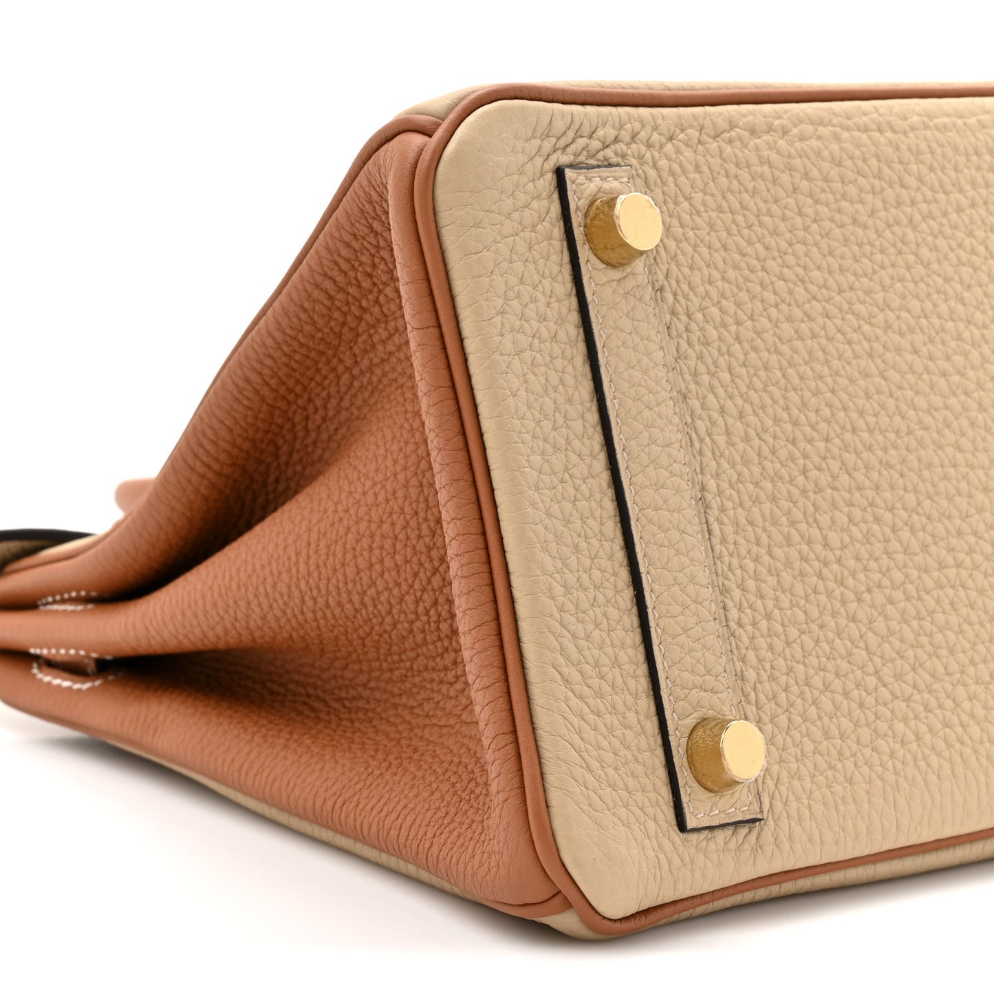 Togo Horseshoe Birkin 25 Trench Gold