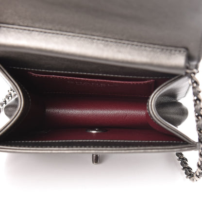 Chanel Metallic Calfskin Mini Propeller Flap Charcoal 5 of 13
