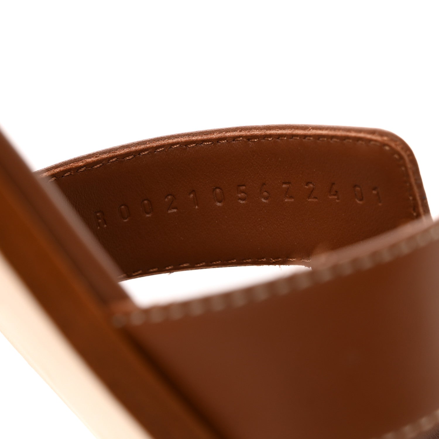 Hermes Box Calfskin Oran Sandals 37 Gold 8 of 9