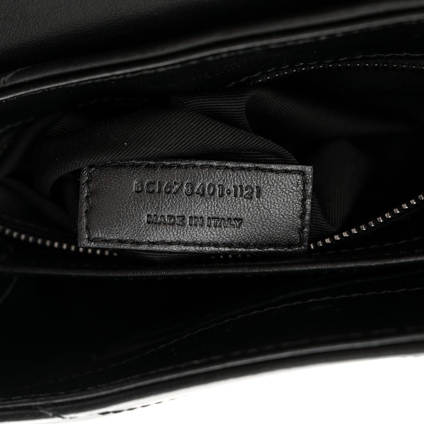 Calfskin Y Quilted Monogram Monochrome Toy Loulou Crossbody Bag Black
