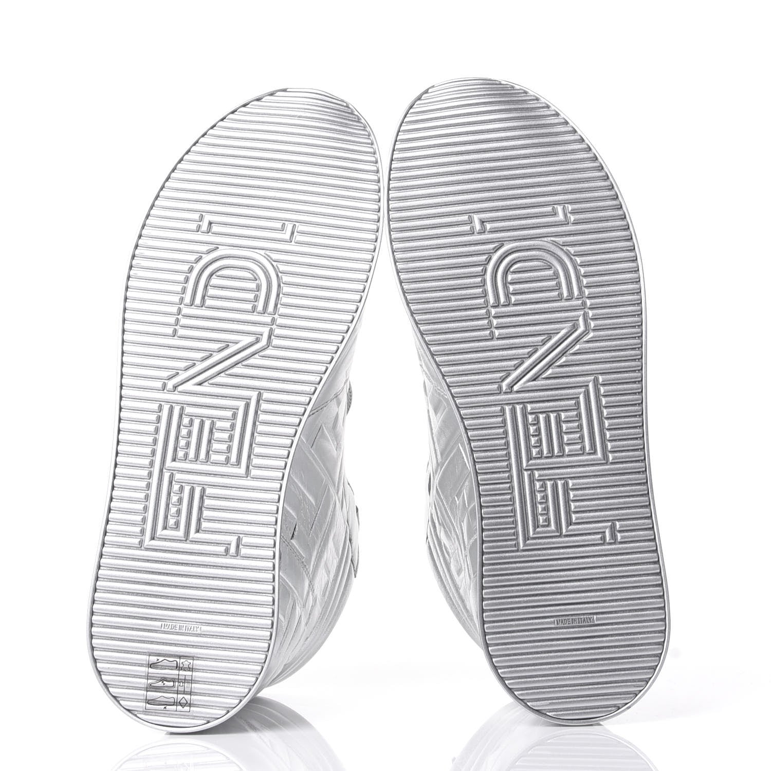 Fendi X NICKI MINAJ Metallic Nappa Macro FF Embossed Prints On