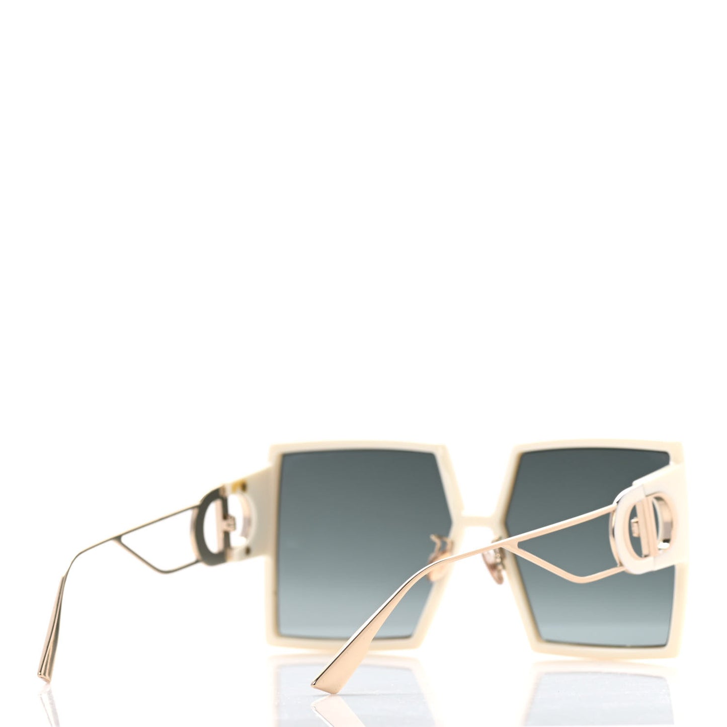 Square 30 Montaigne Sunglasses White