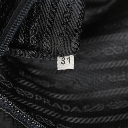 Prada Nylon Tessuto Acciaio Chain Shoulder Bag Black 7 of 10