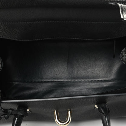 Balenciaga Grained Calfskin M Tube Round Tote Black 4 of 7