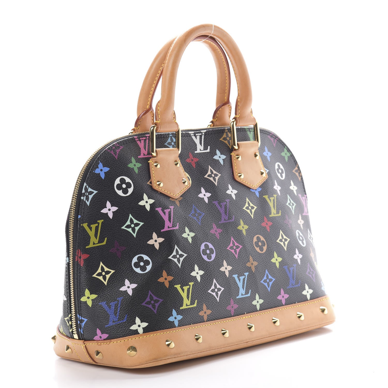 Louis Vuitton Monogram Multicolor Alma Black 2 of 15