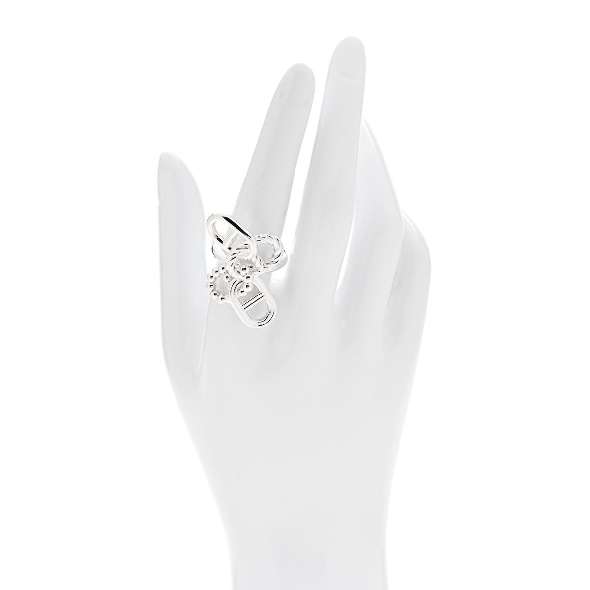 Sterling Silver Chaine d'Ancre Alea II Multi Link Ring 56 7.5