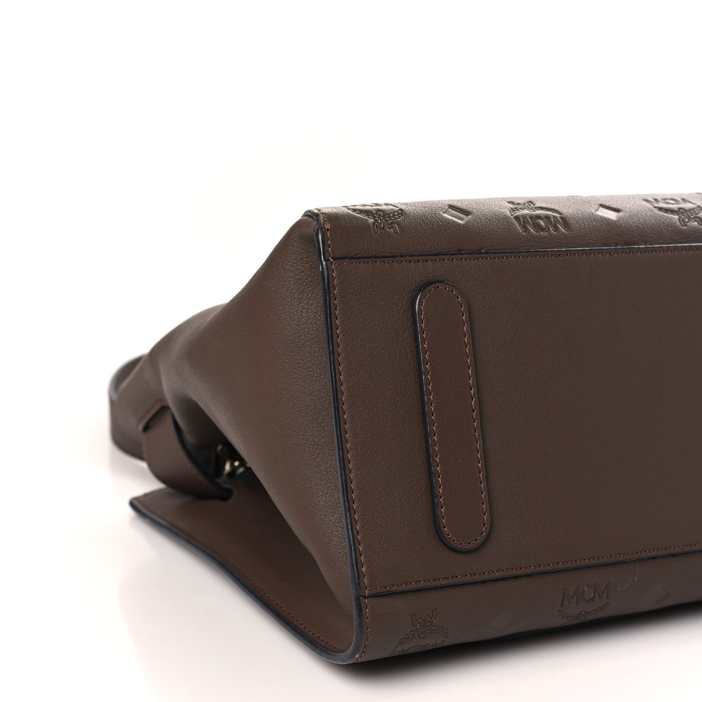 Calfskin Ottomar Monogram Medium Essential Tote Chestnut
