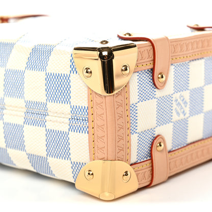 Louis Vuitton Damier Vernis Side Trunk MM Celeste Blue 9 of 10