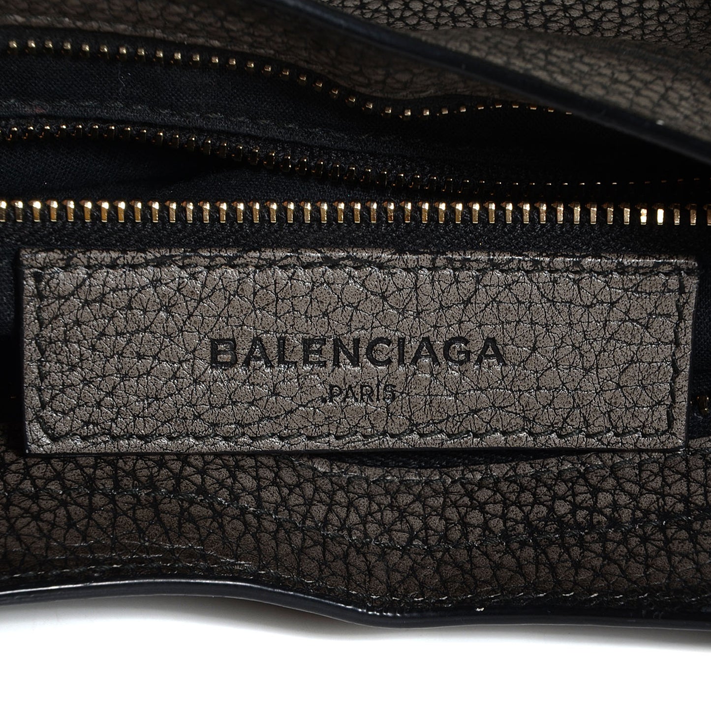 Grained Calfskin Classic Gold Hardware City Ombre Grey Gradient