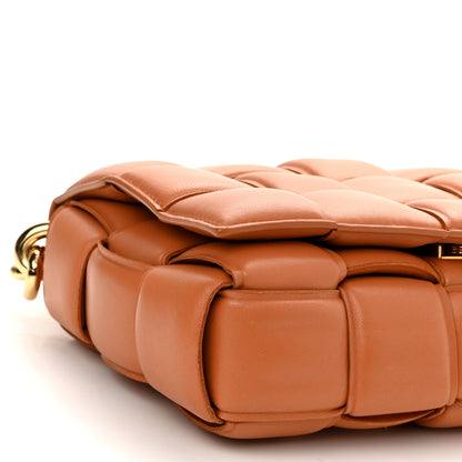 Bottega Veneta Lambskin Maxi Intreccio Padded Chain Cassette Crossbody Bag Clay 8 of 9