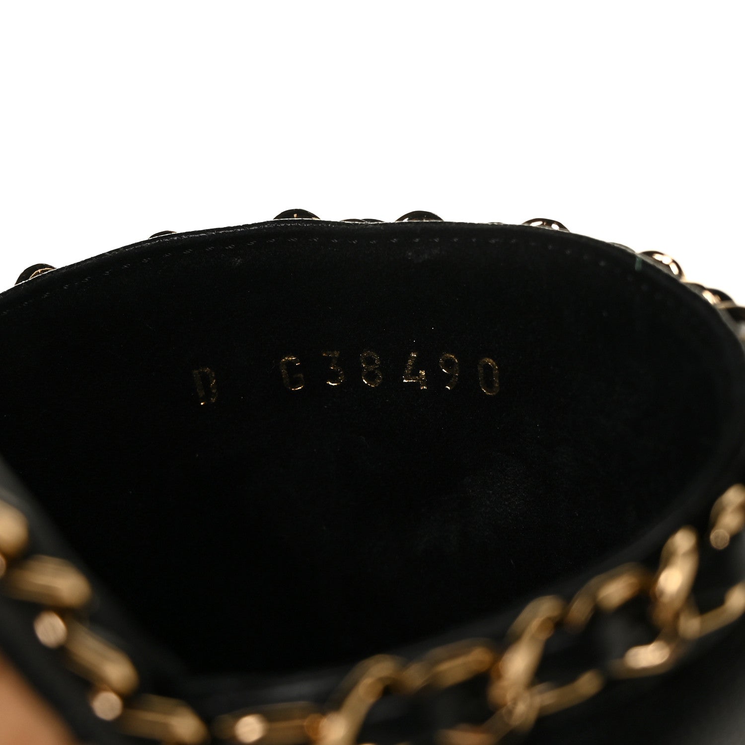 Chanel Lambskin Chain Cork Slide Sandals 39 Black 8 of 9