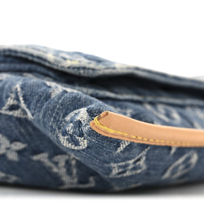 Louis Vuitton Monogram Denim Sac Plat Blue 10 of 13