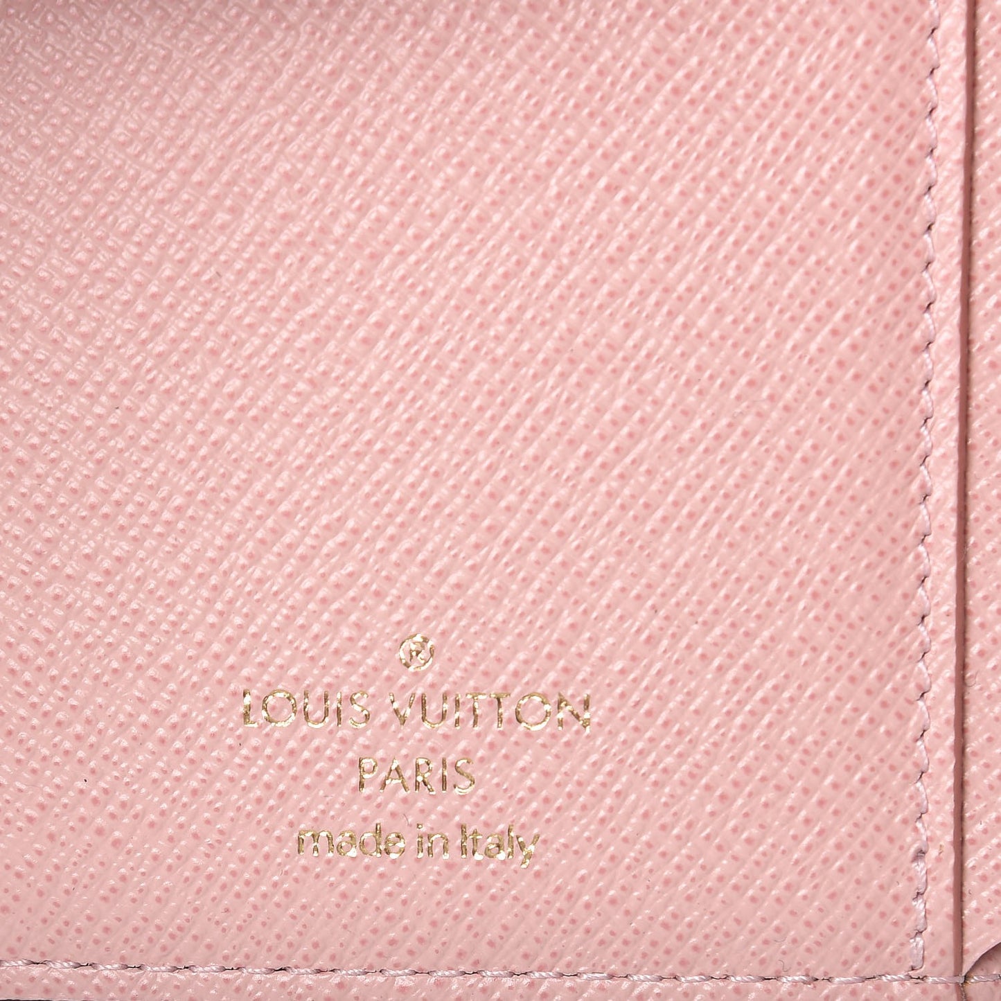 Damier Ebene Victorine Wallet Rose Ballerine