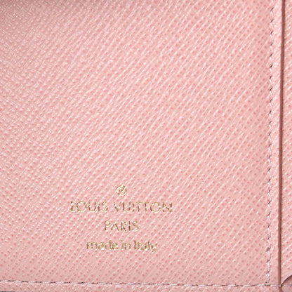 Louis Vuitton Damier Ebene Victorine Wallet Rose Ballerine 6 of 8