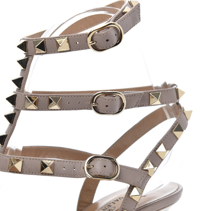 Valentino Garavani Patent Nappa Rockstud Ankle Strap 65mm Pumps 35.5 Poudre 9 of 13
