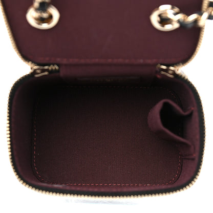 Chanel Lambskin Quilted Mini Vanity Case With Chain Black 5 of 9