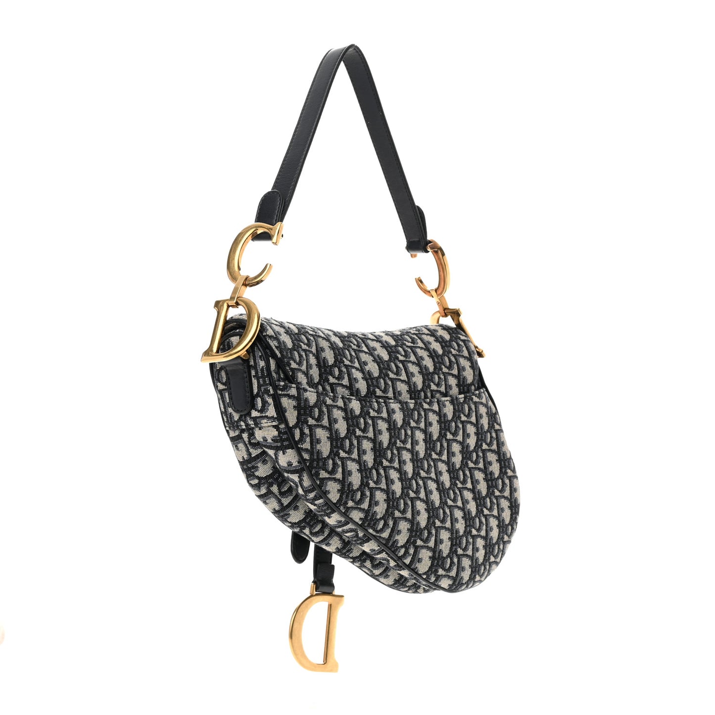 Oblique Saddle Bag Blue