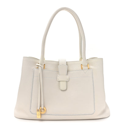 Loro Piana Grained Calfskin Bellevue Odessa White 1 of 13