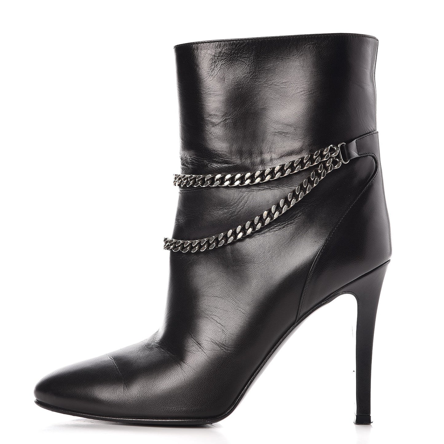 Calfskin Debbie 100 Ankle Boots 38 Black