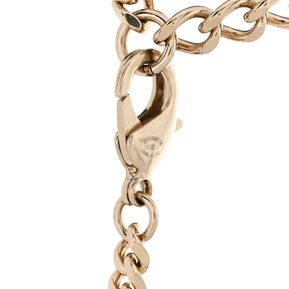 Chanel Crystal Chain CC Link Choker Gold Silver 5 of 6