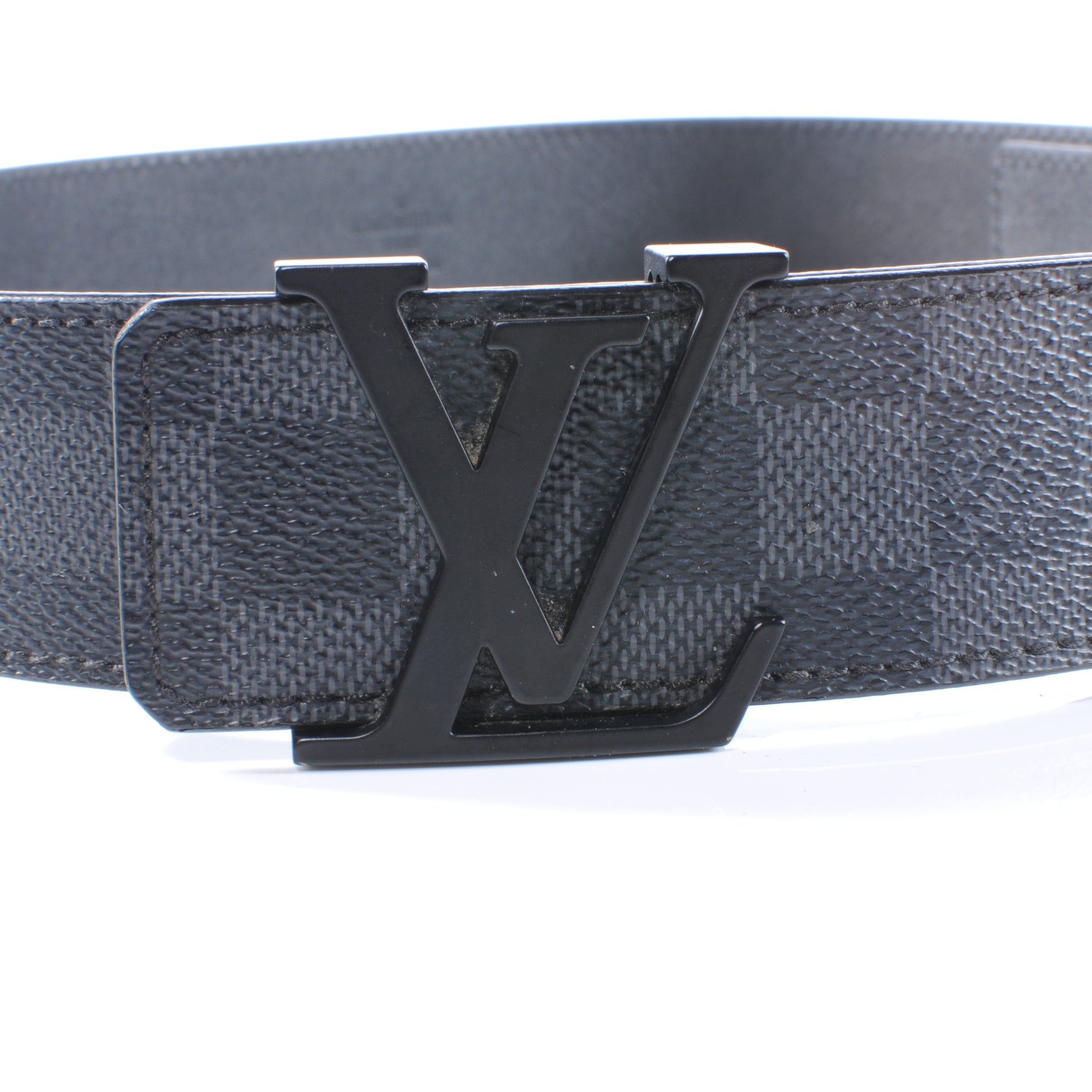 Louis Vuitton Damier Graphite LV Initiales Belt 100 40 7 of 7