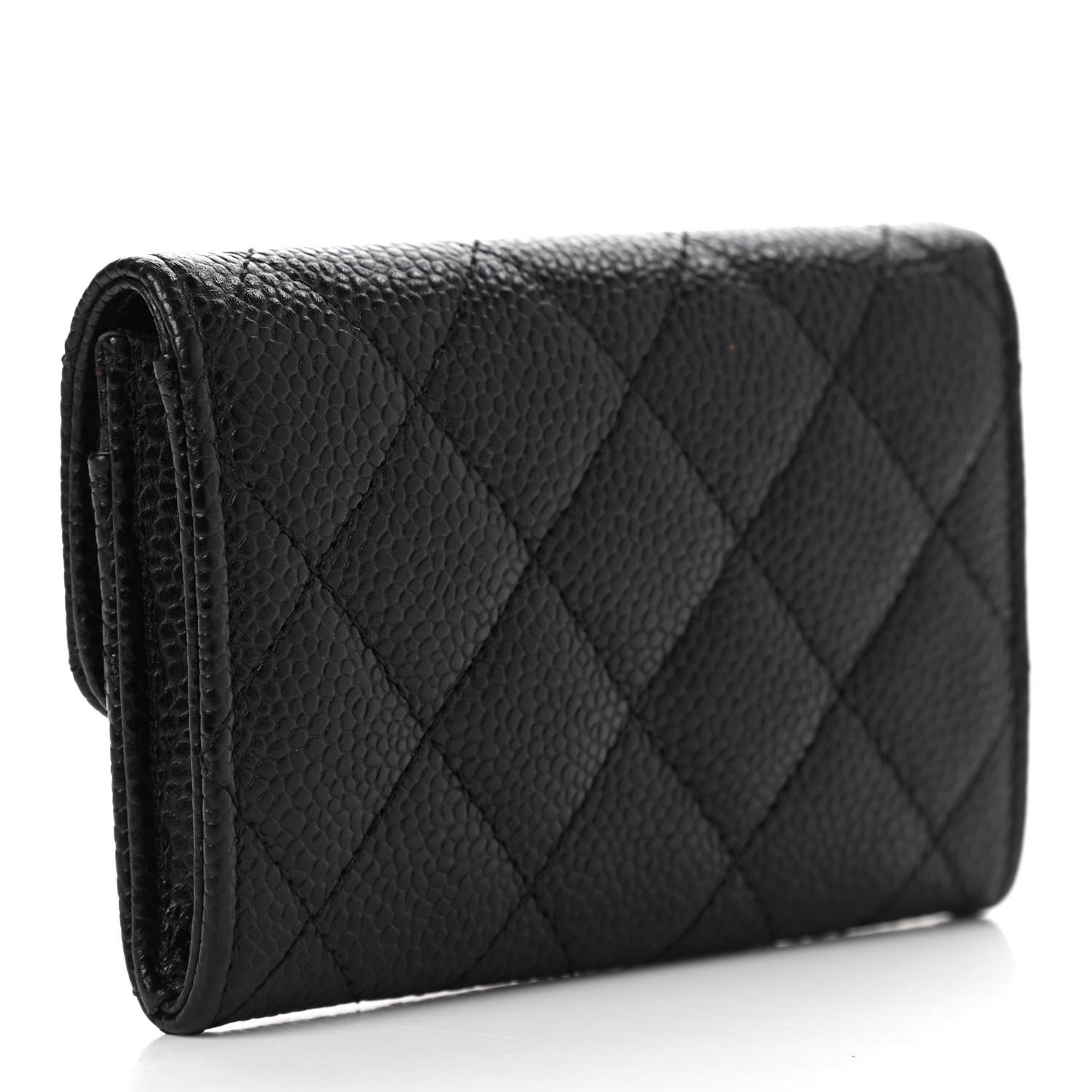 Chanel Caviar Quilted Flap Card Holder Black 3 of 8