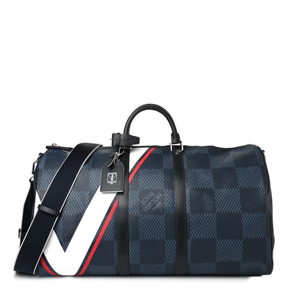 Louis Vuitton Damier Cobalt America's Cup Regatta Keepall Bandouliere 55 1 of 4