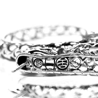 John Hardy Sterling Silver Naga Dragon Hoop Earrings 4 of 4