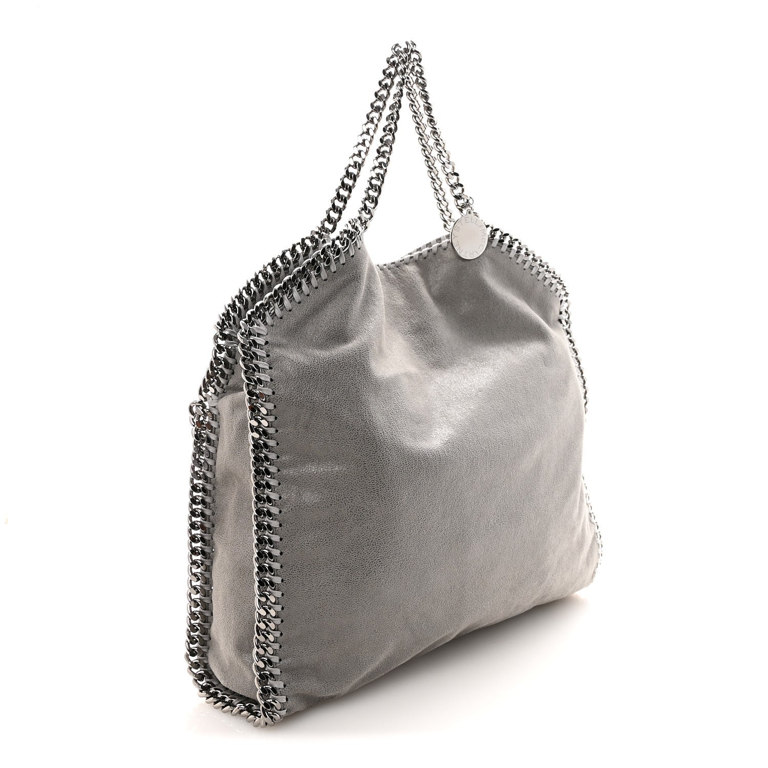 Stella McCartney Shaggy Deer Falabella Fold Over Tote  Light Grey 3 of 9