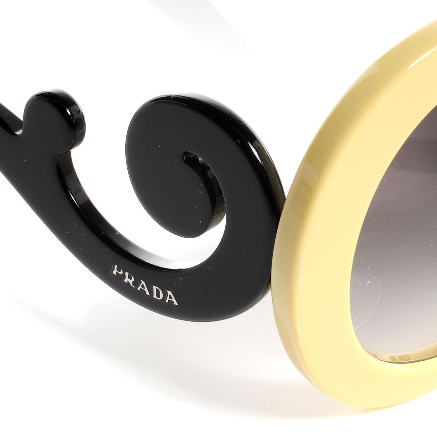 Prada Sunglasses SPR 27N Black Yellow | 4 of 6
