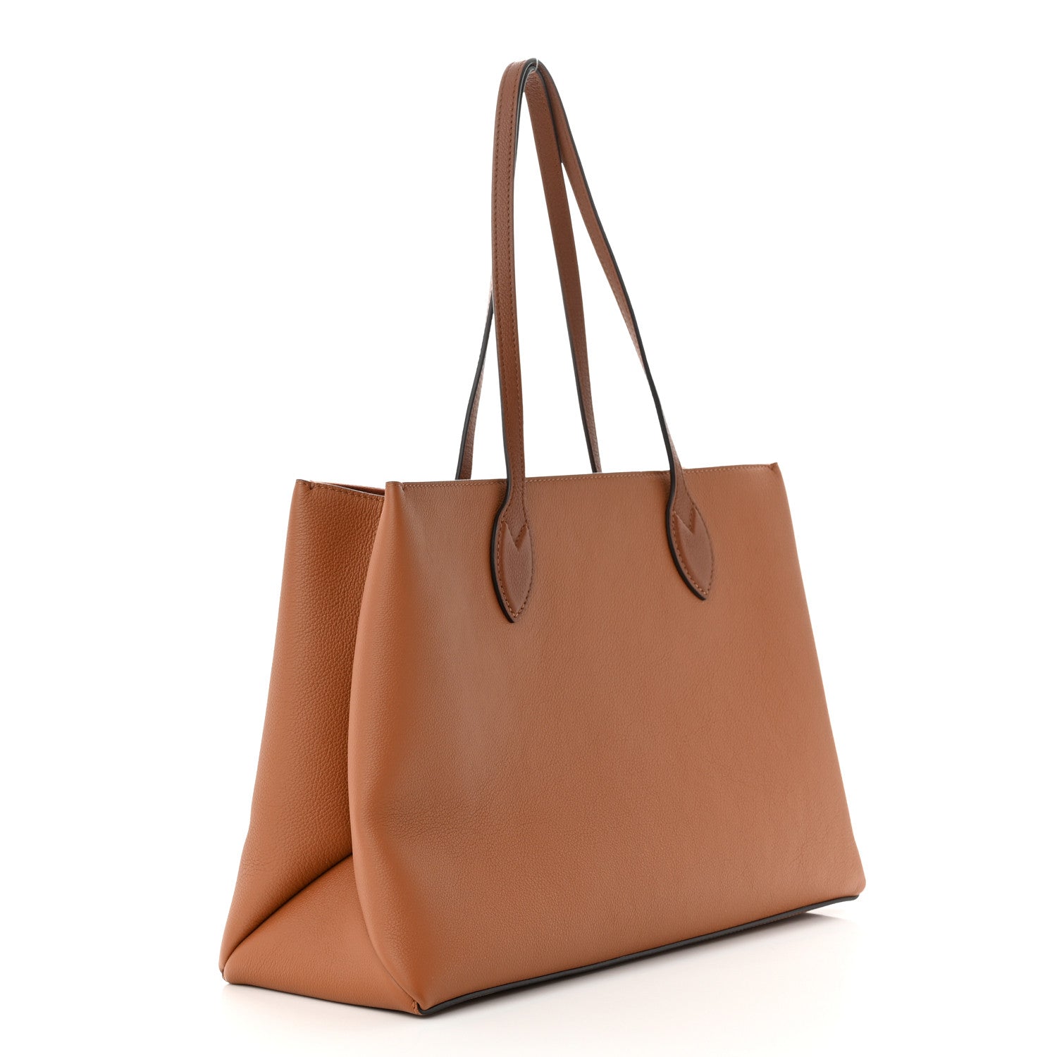 Louis Vuitton Grained Calfskin Lockme Shopper Chataigne 3 of 9