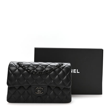 Chanel Lambskin Quilted Small Double Flap So Black 11 of 11