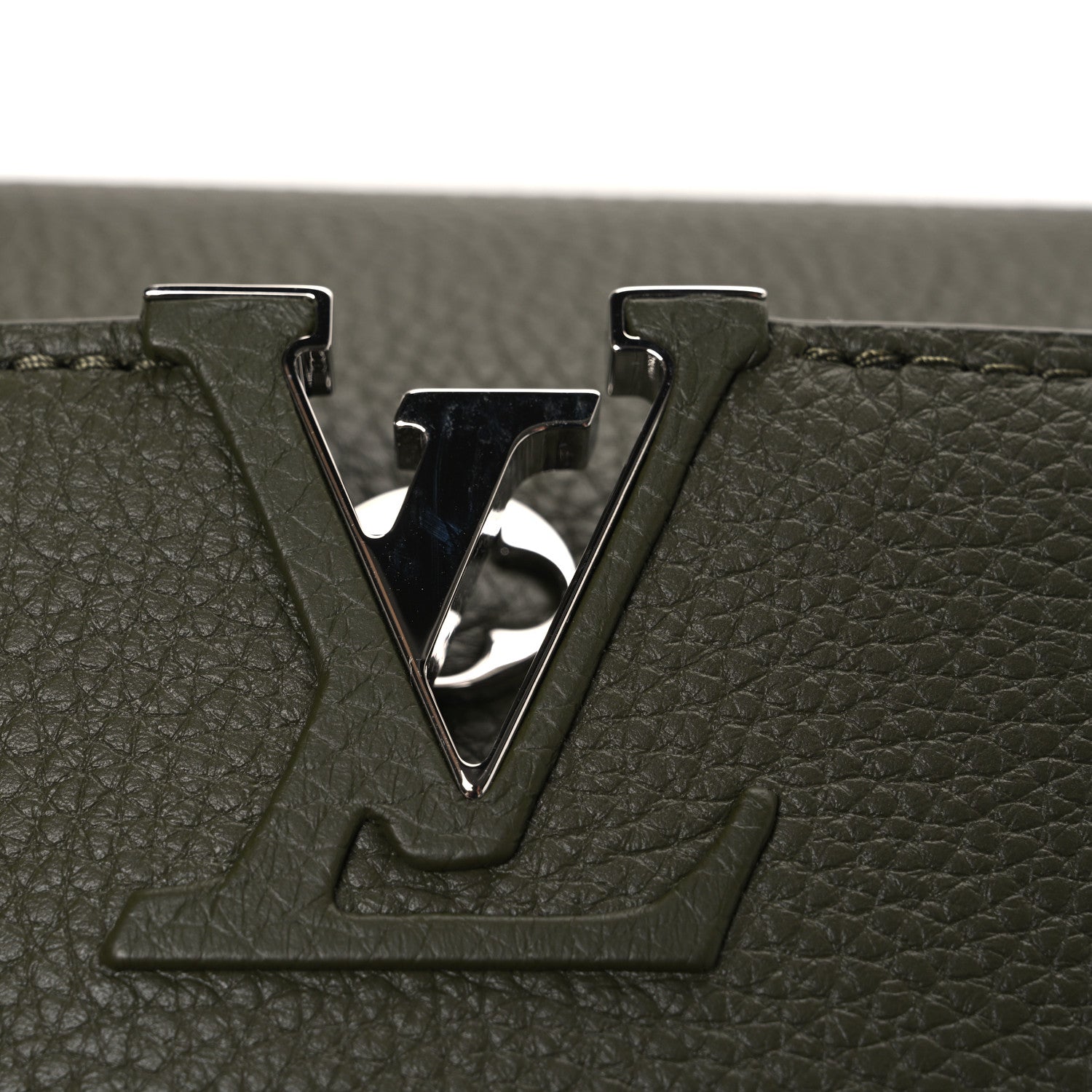 Louis Vuitton Taurillon Capucines BB Khaki 10 of 10