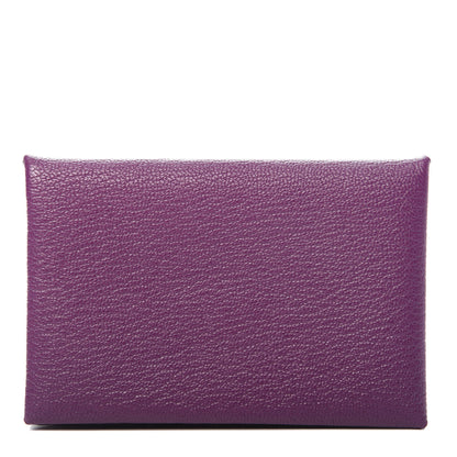 Hermes Chevre Mysore Calvi Card Case Anemone 1 of 8