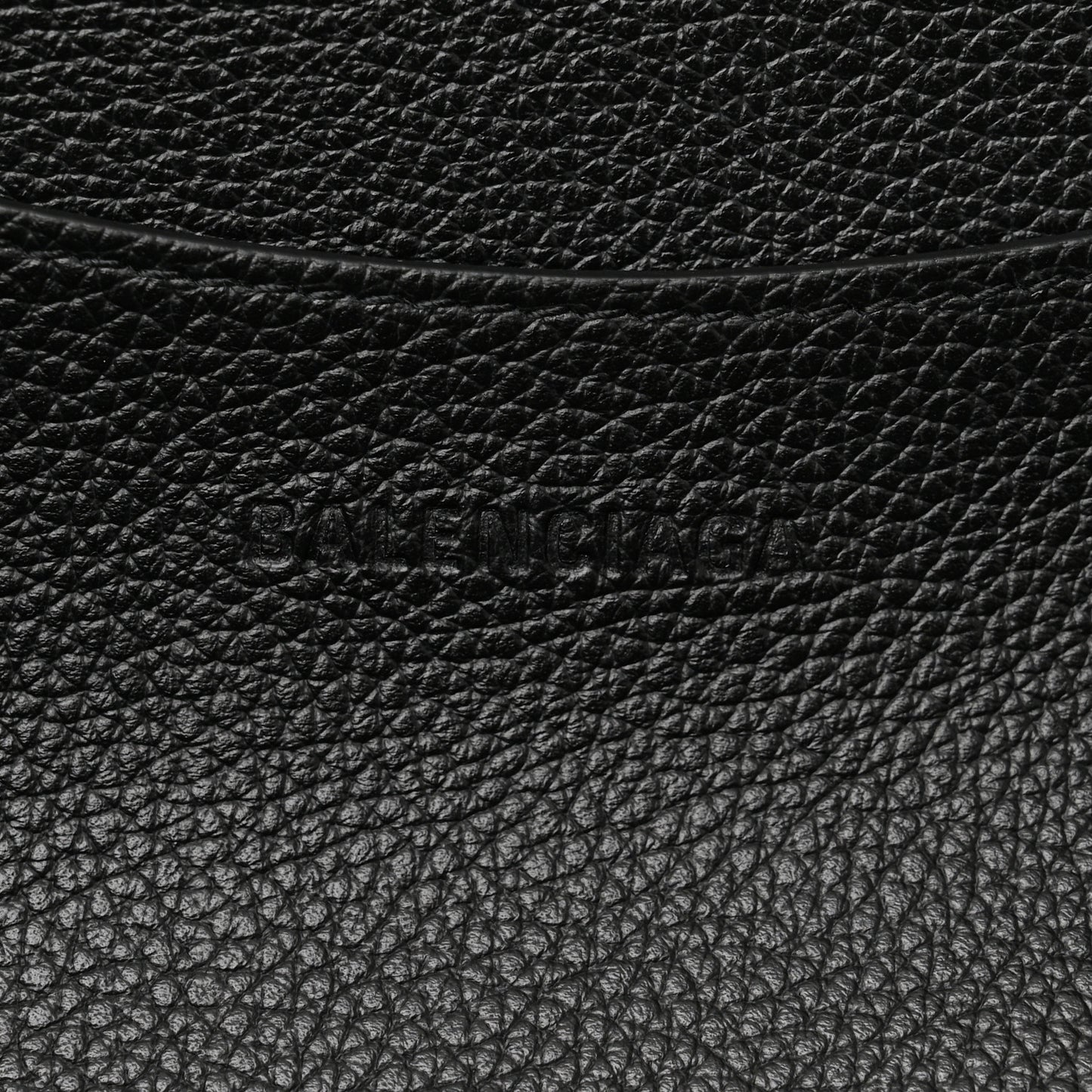 Grained Calfskin Neo Classic Black Hardware Large Top Handle Bag Black
