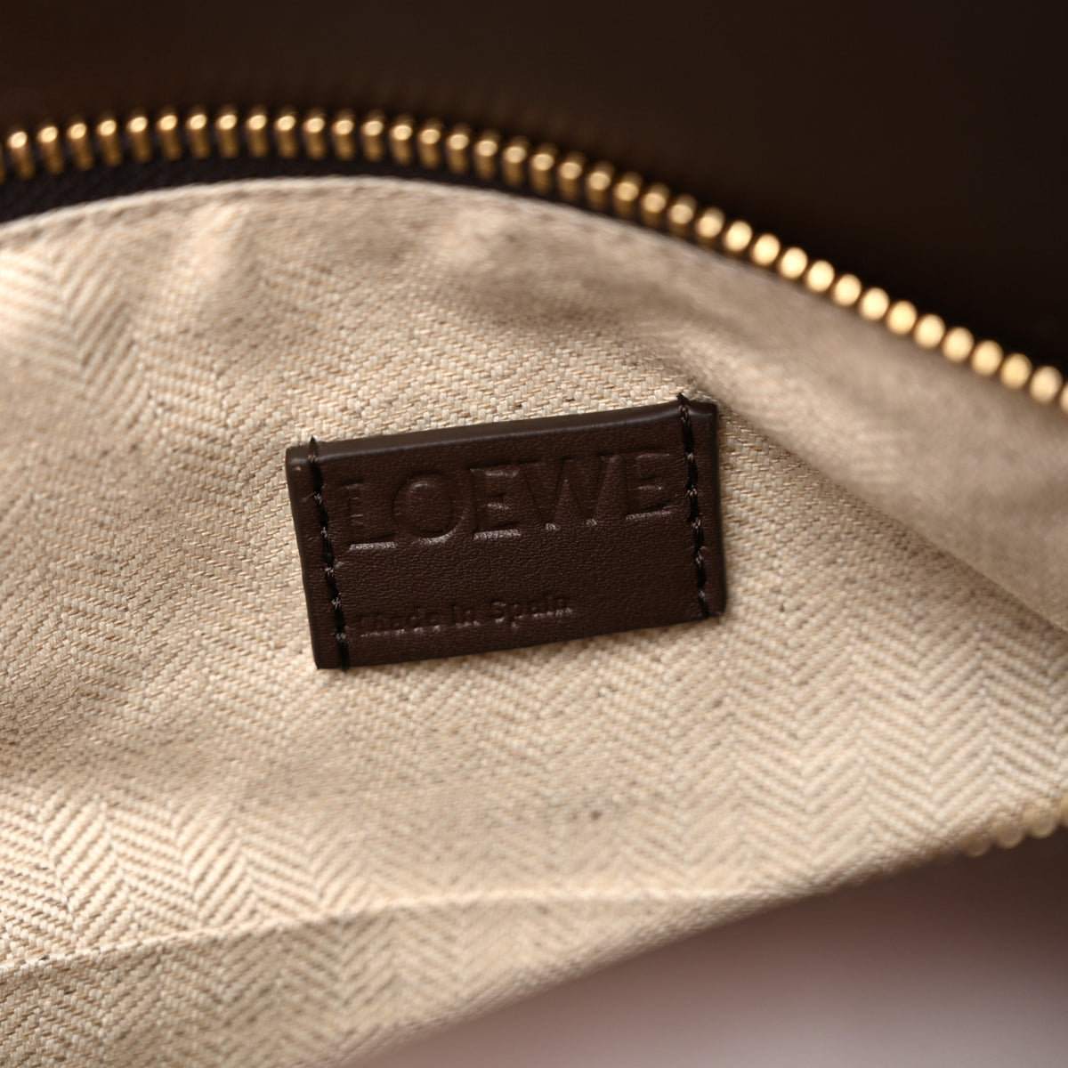 Loewe Calfskin Landscape Small Puzzle Bag Chocolate Light Moss 6 of 10