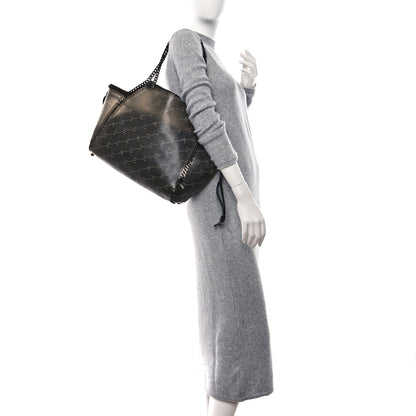 Stella McCartney PVC Monogram Falabella Reversible Tote Black 2 of 9