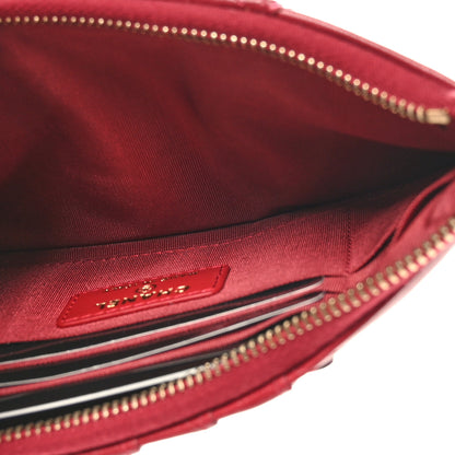 Chanel Shiny Goatskin Quilted Chanel 19 Phone and Card Holder Red 5 of 7