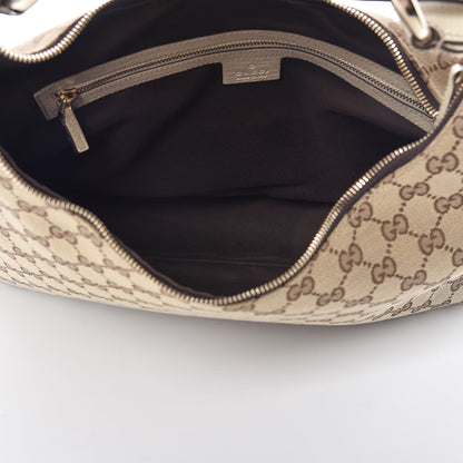 Gucci Monogram Medium Horsebit Chain Hobo Off White 5 of 10
