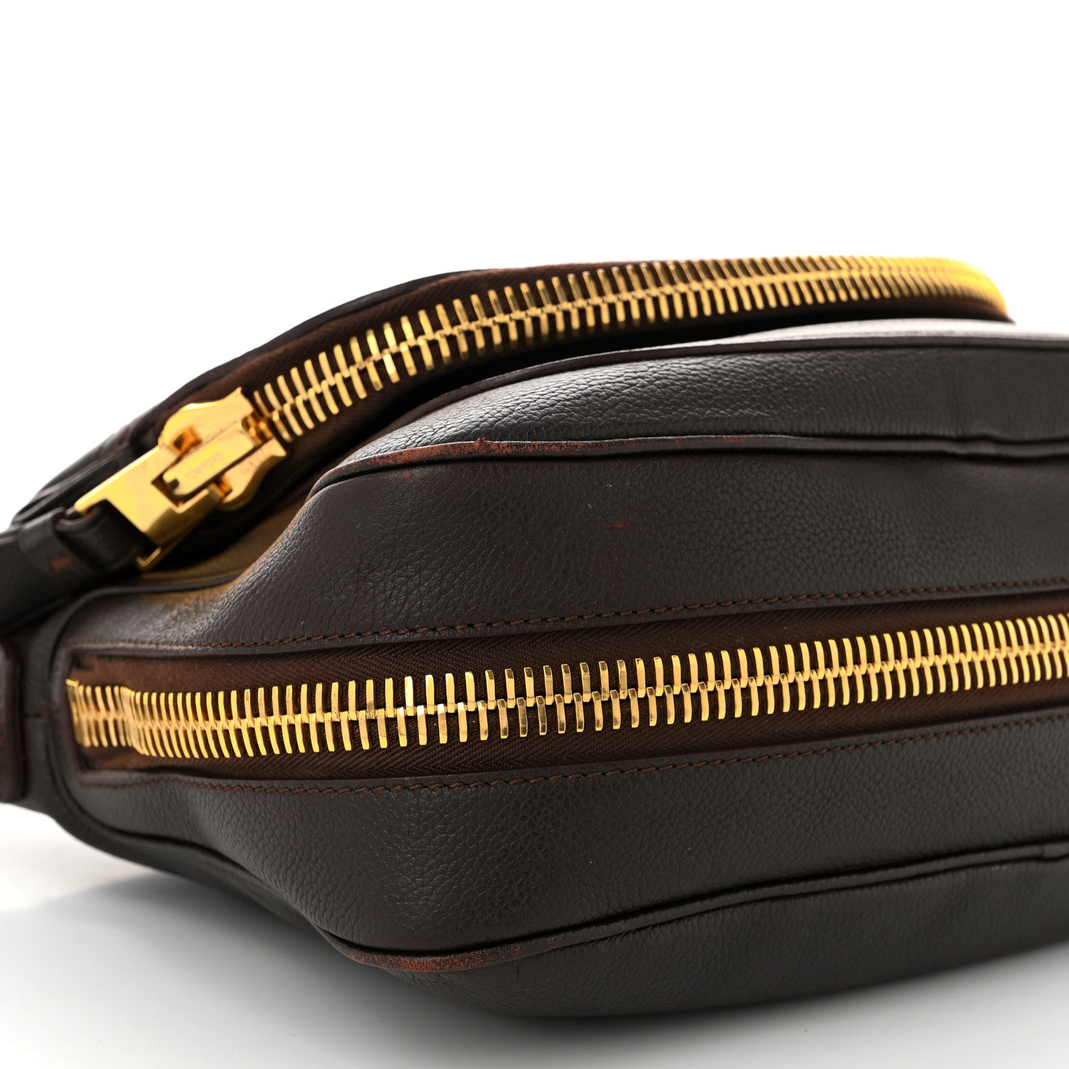 Tom Ford Grained Calfskin Medium Jennifer Crossbody Bag Brown 9 of 11