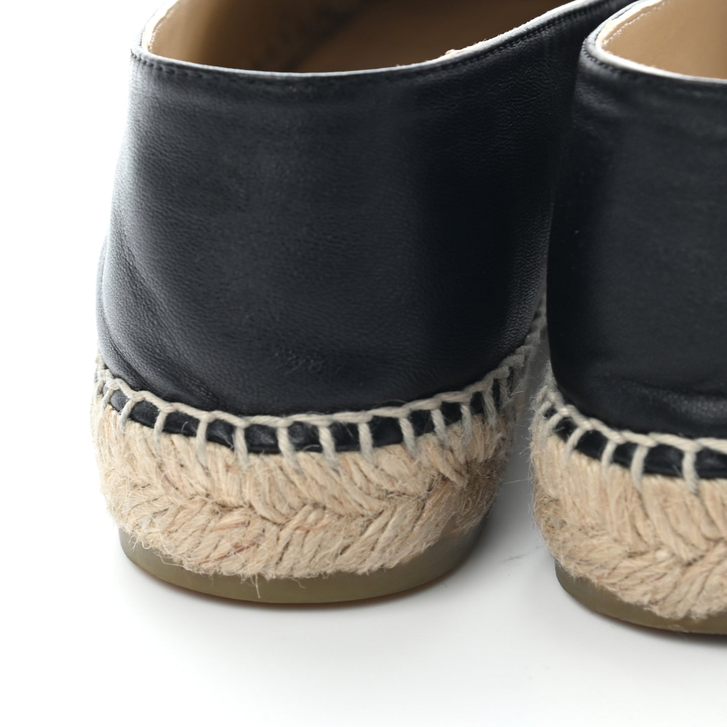 Lambskin CC Espadrilles 38 Black