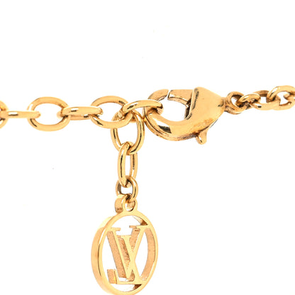 Louis Vuitton Monogram Charms Necklace Gold 4 of 6