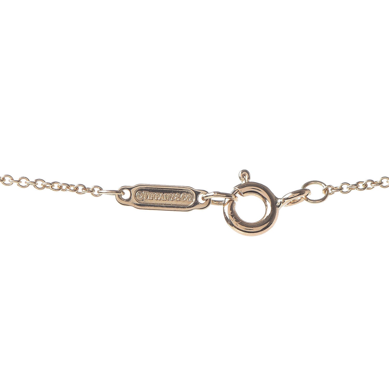 Tiffany Platinum 18K Yellow Gold Diamond Schlumberger Lynn Pendant Necklace 5 of 6