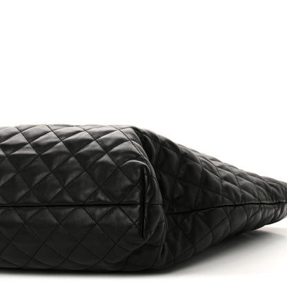 Saint Laurent Lambskin Quilted Maxi Icare Shopping Tote Black 11 of 11