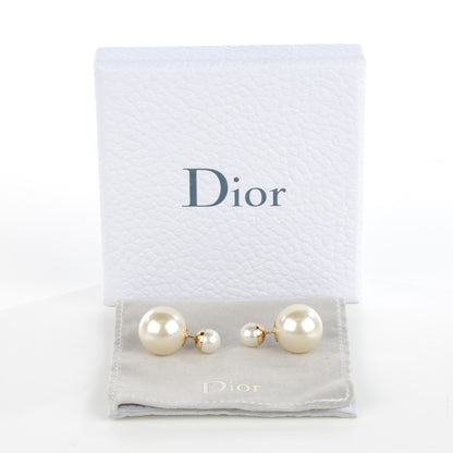 Christian Dior Pearl Mise En Dior Tribal Earrings 4 of 6