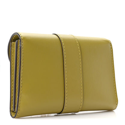 Delvaux Box Calfskin Brillant Card Holder Kiwi 3 of 10