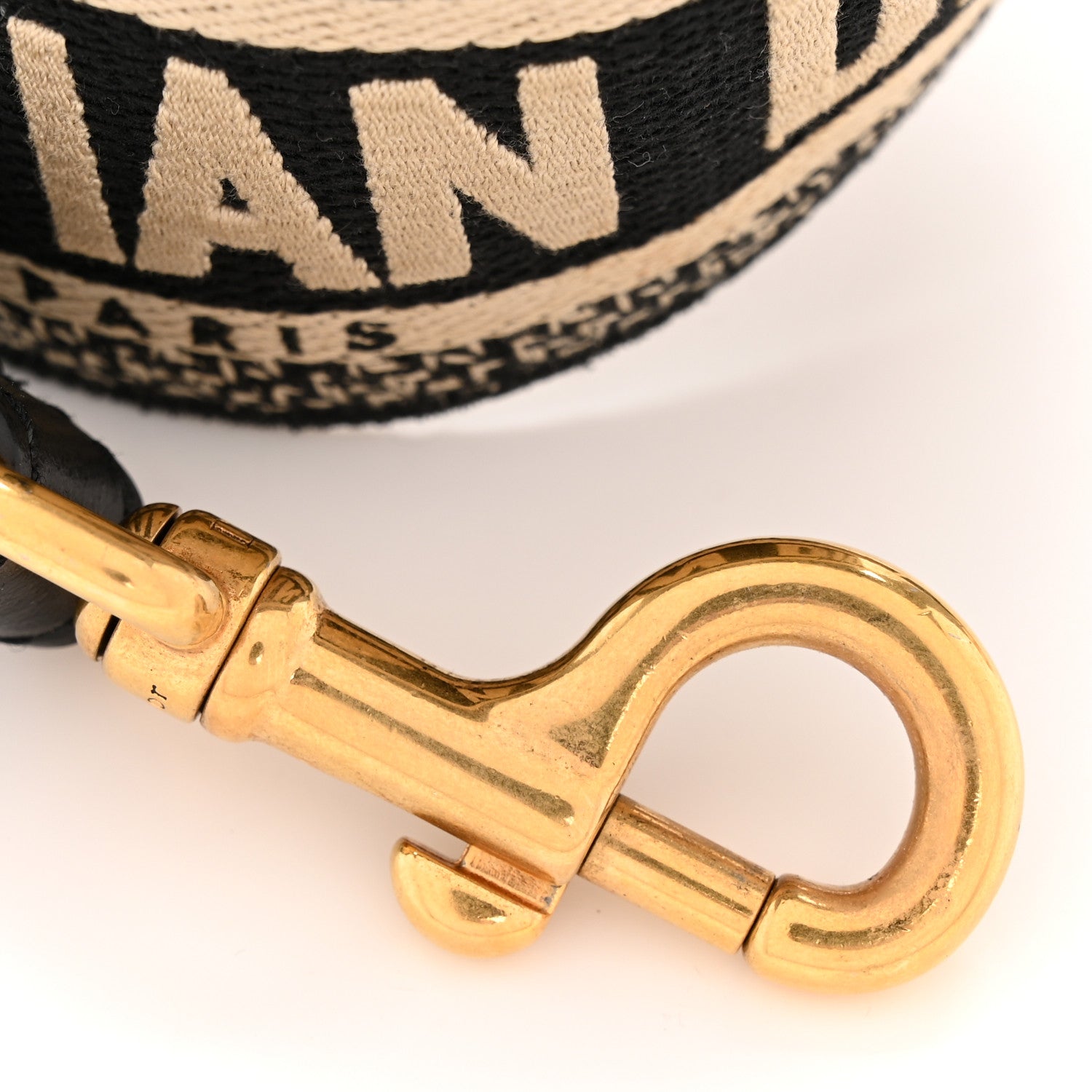 Christian Dior Canvas Embroidered Shoulder Strap Blue 6 of 7