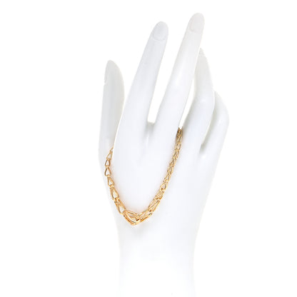 John Hardy 18 Karat Yellow Gold Bamboo Graduated Link Bracelet 2 of 5
