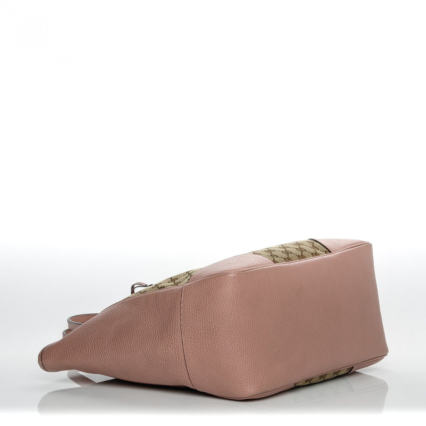 Monogram Bree Zippered Tote Beige Soft Pink