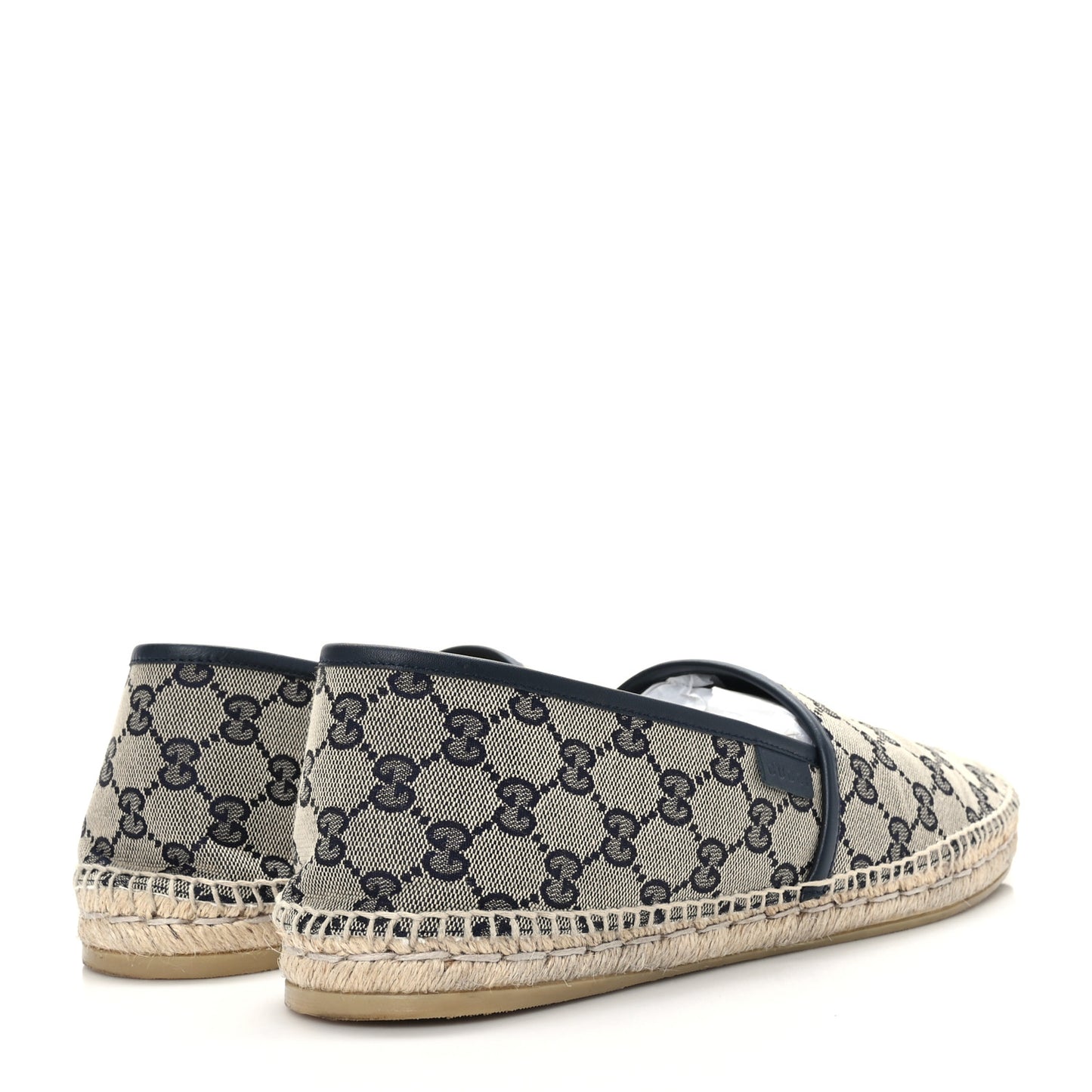 Monogram Miro Soft Calfskin Mens Espadrilles 12 Beige Blue